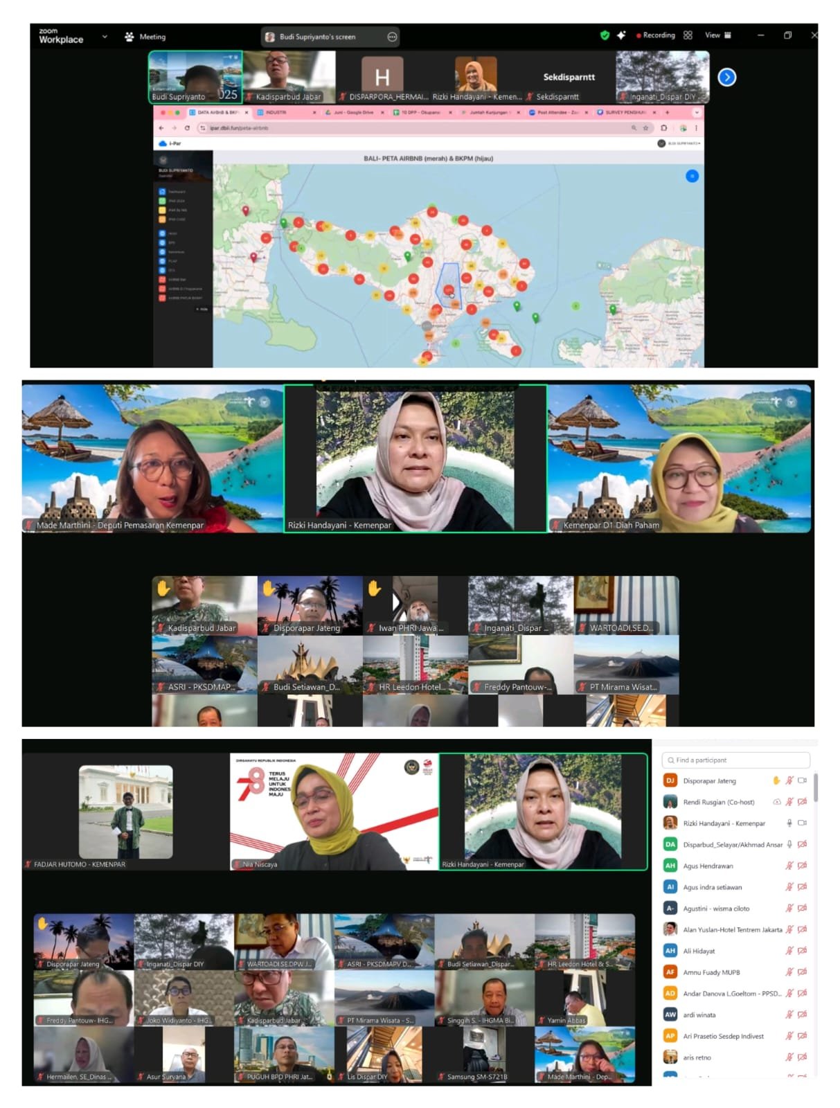 Rapat Koordinasi Data Okupansi Akomodasi