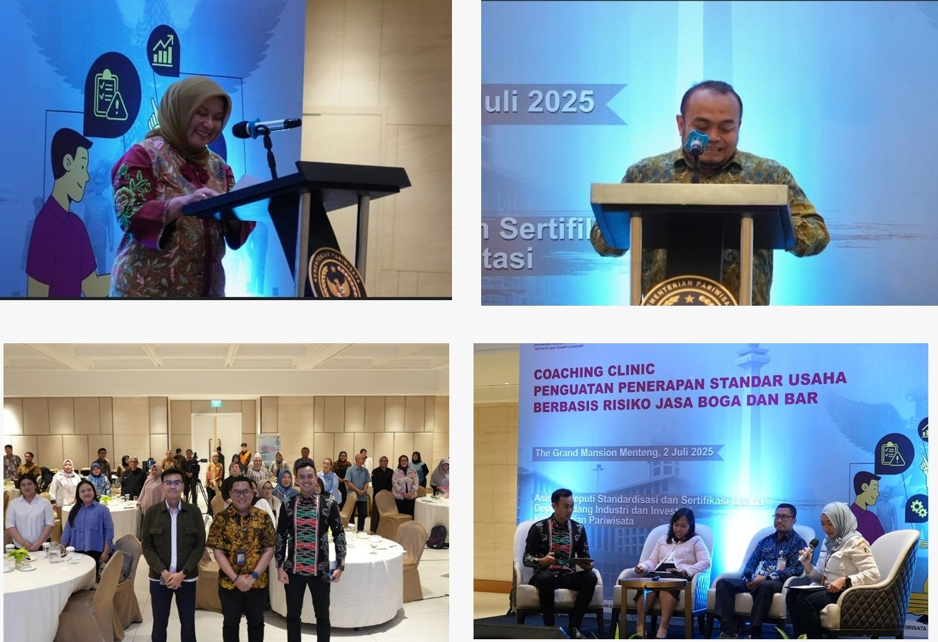 Coaching Clinic Penguatan Standar Usaha Berbasis Risiko Jasa Boga dan Bar