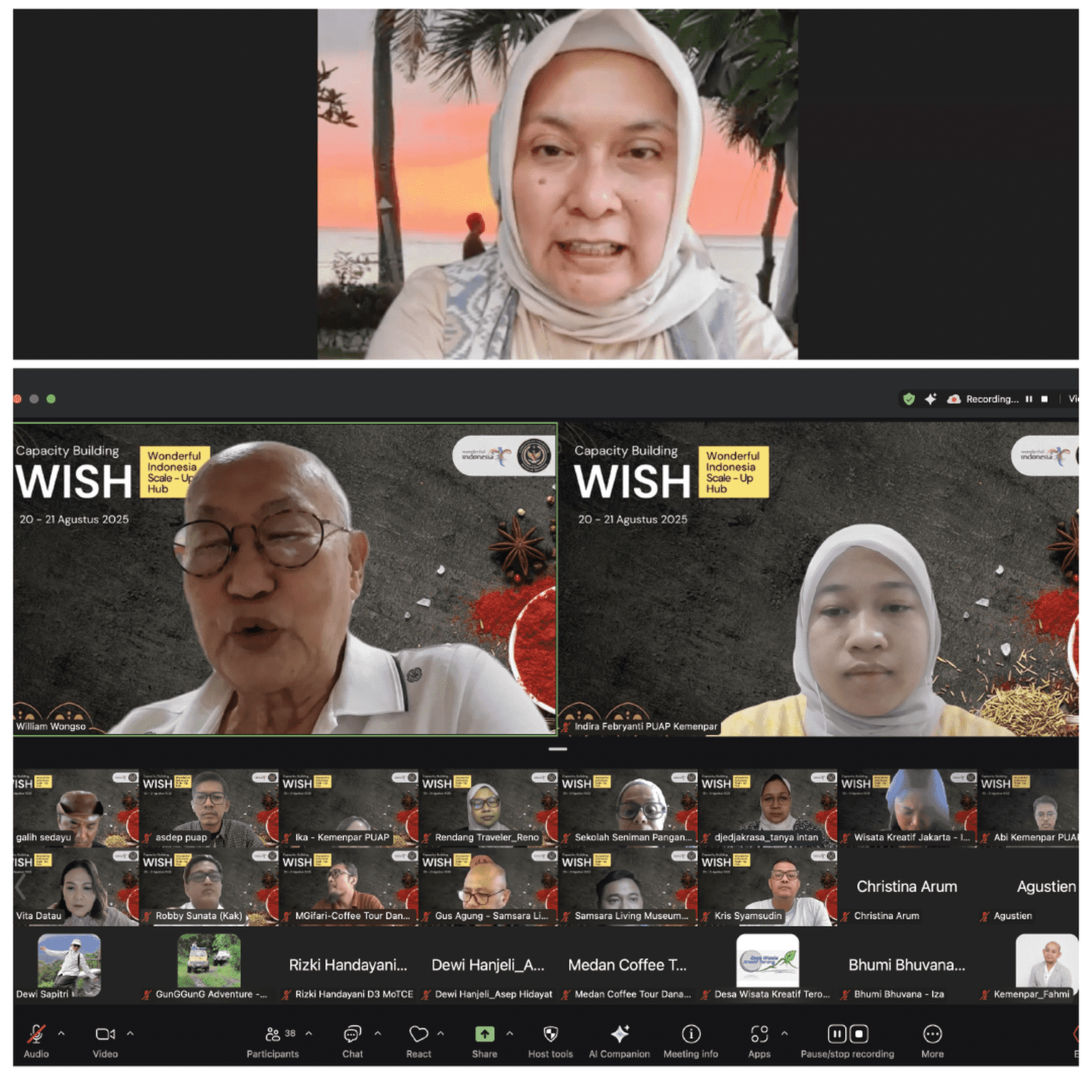 Laporan Kegiatan Capacity Building Program Wonderful Indonesia Scale-up Hub (WISH) 2025