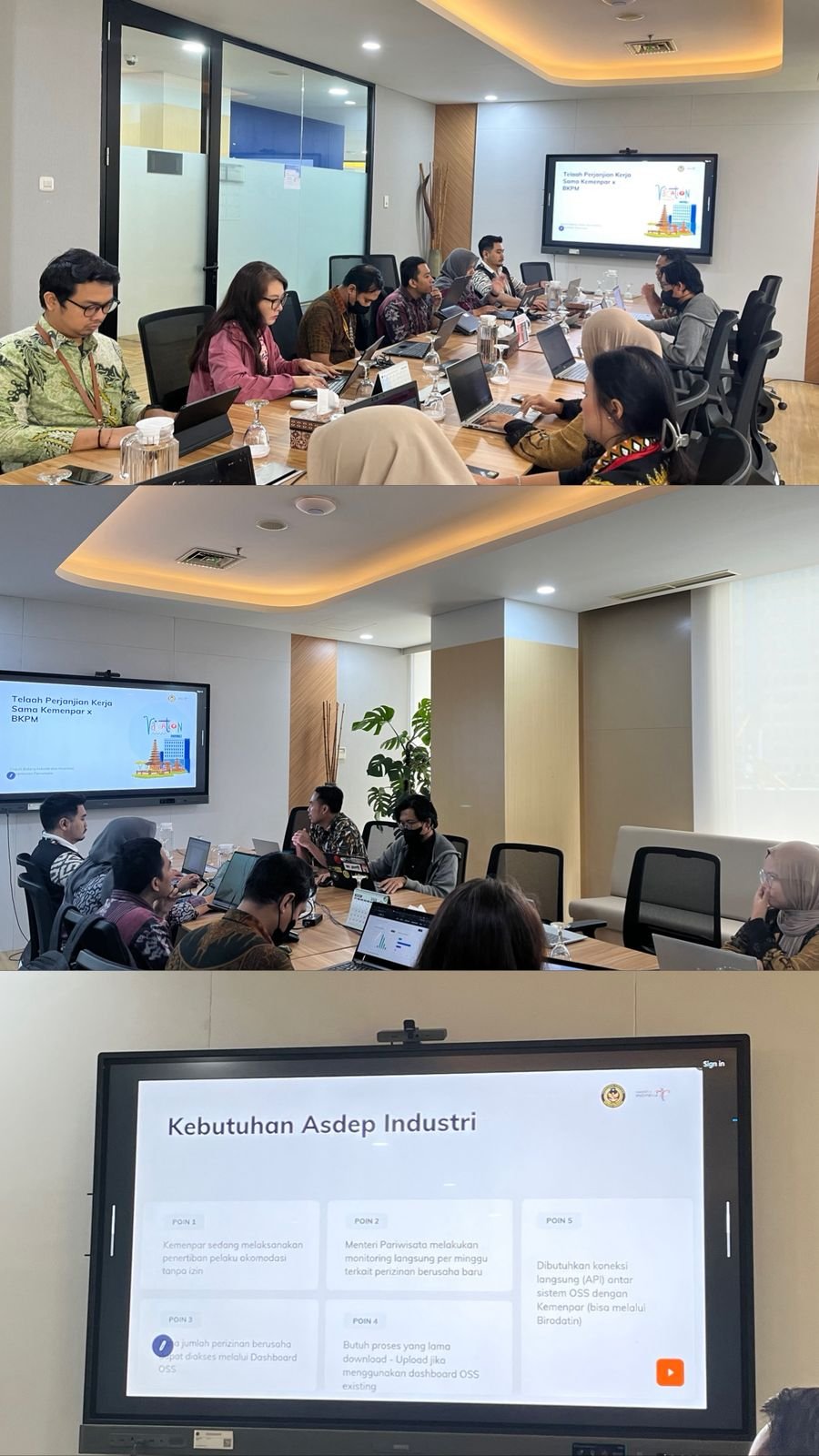 Rapat Koordinasi Persiapan Kerjasama Pertukaran Data OSS