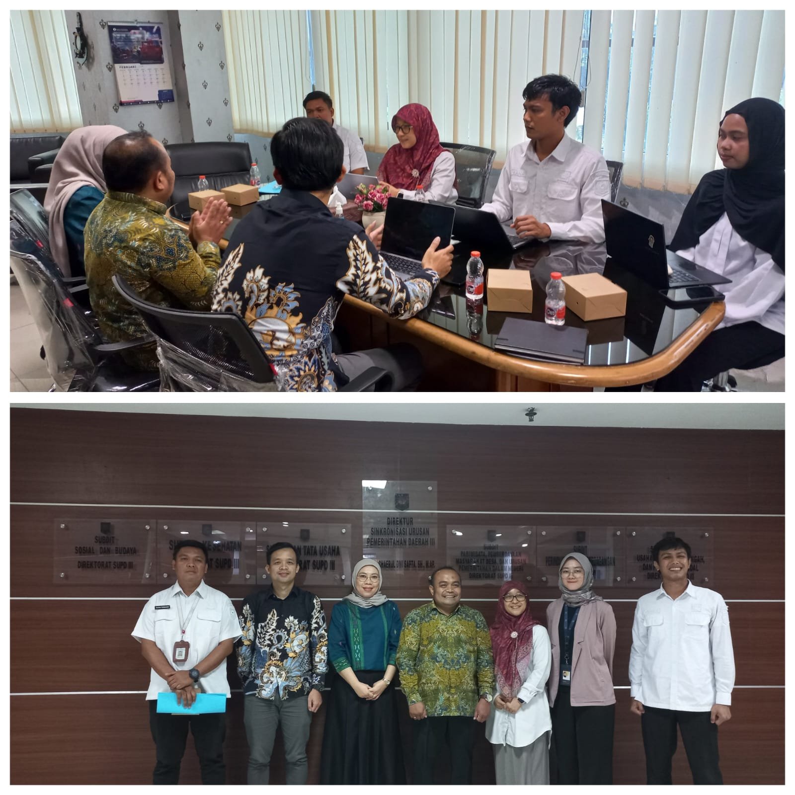 Rapat Audiensi dengan Direktorat Sinkronisasi Urusan Pemerintahan Daerah (SUPD) III, Ditjen Bina Pembangunan Daerah, Kemendagri dalam rangka membahas rencana kerja sama penyusunan Surat Edaran Bersama (SEB) Panduan Penyelenggaraan Wisata Edukasi