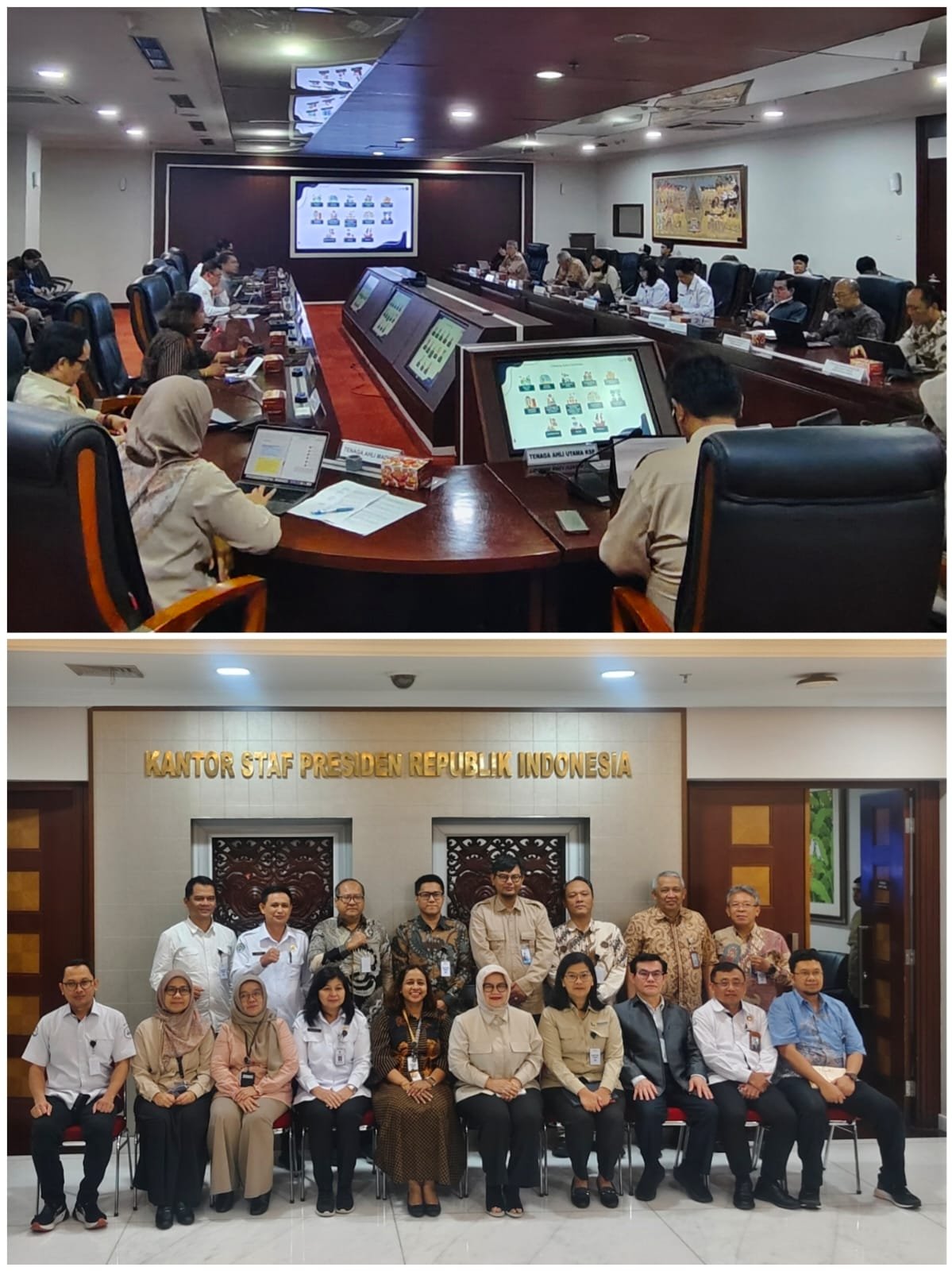 Rapat Sinergi Program Penguatan Ekosistem UMKM bersama Kantor Staf Presiden