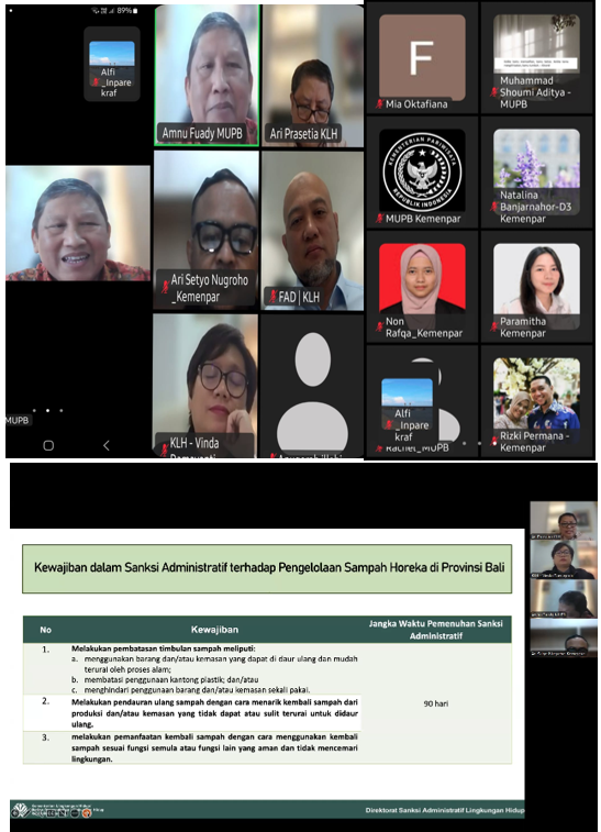 Rapat Pengelolaan Sampah Usaha Pariwisata