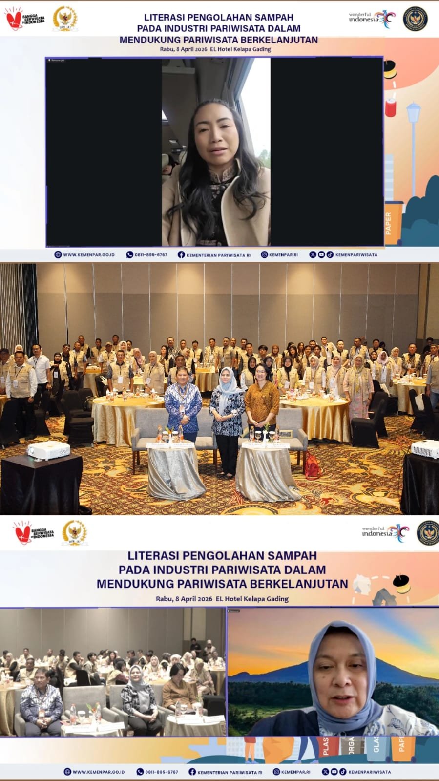 Laporan Kegiatan  Literasi Pengelolaan Sampah pada Industri Pariwisata dalam Mendukung Pariwisata  Berkelanjutan