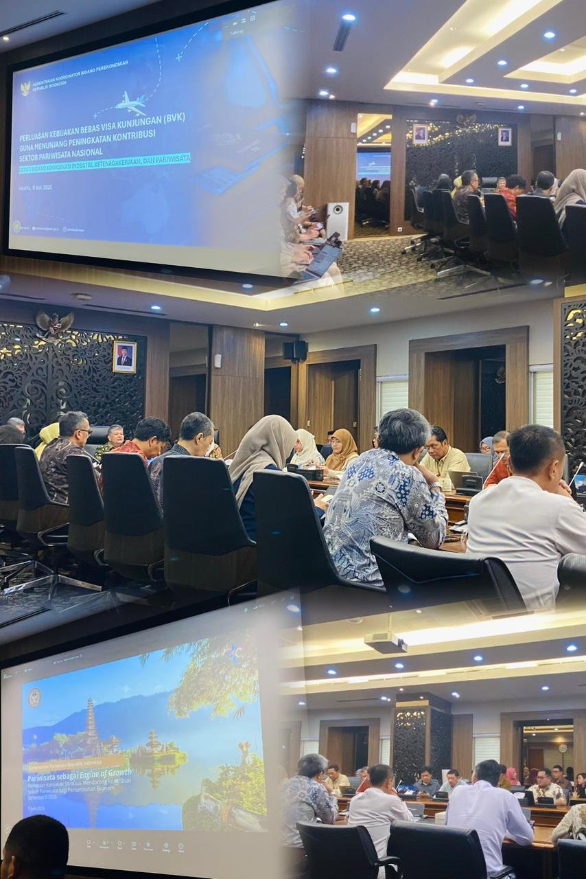 Rapat Koordinasi Tingkat Eselon I terkait Pengembangan Industri Pariwisata dan Usulan Perluasan Bebas Visa Kunjungan (BVK)