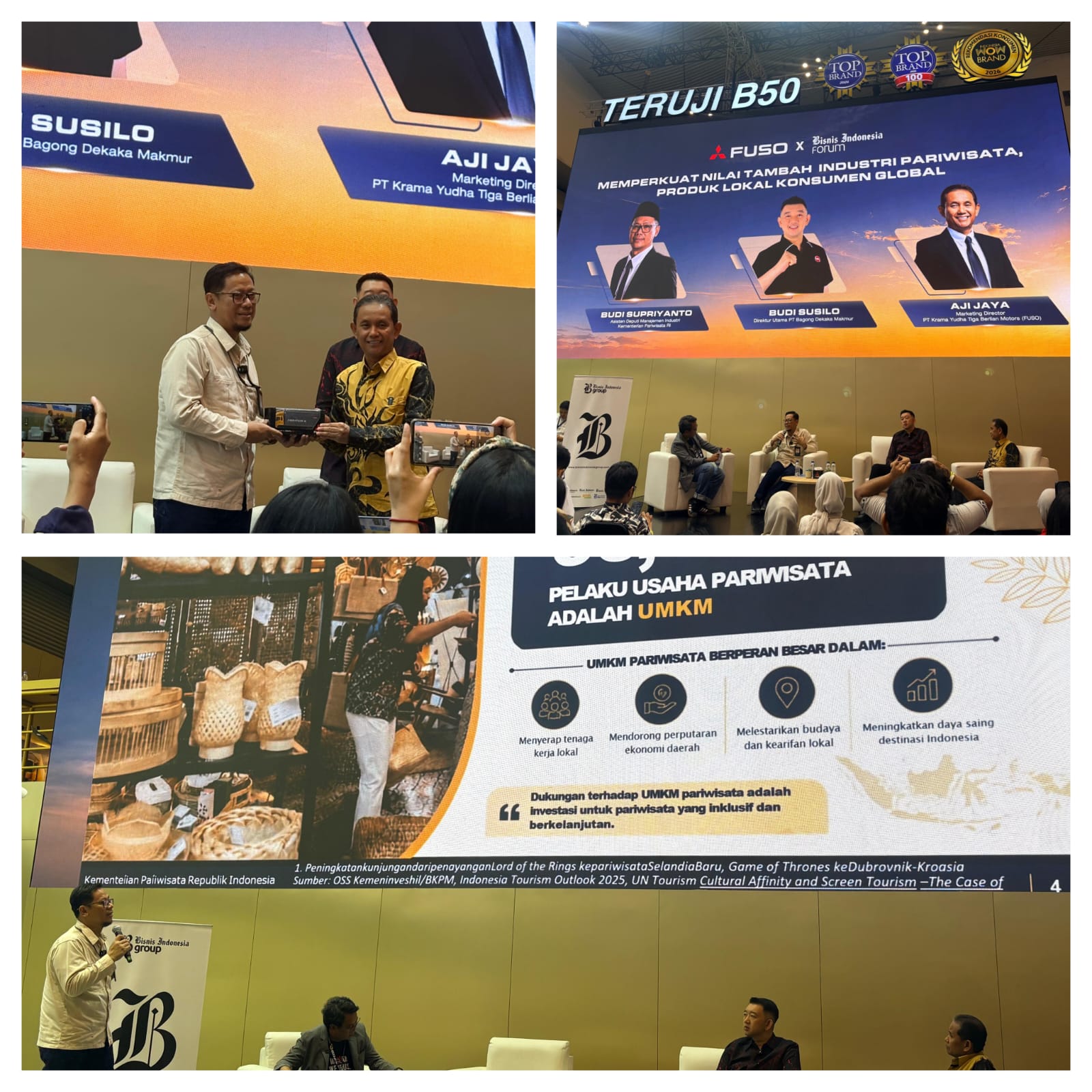Laporan Pelaksanaan Kegiatan Bisnis Indonesia Forum x FUSO "Memperkuat Nilai Tambah Industri Pariwisata, Produk Lokal Konsumen Global"